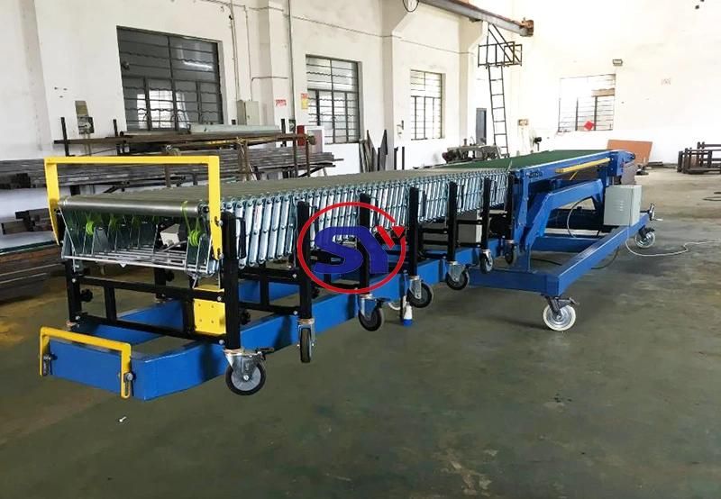 Mobility Truck Unloading Bags Belt Conveyor for Warehouse System