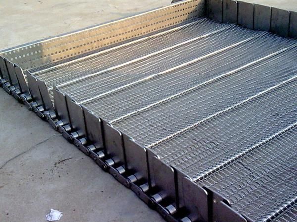 Flat-Flex Belting for Chain Driven Steel Wire Mesh Conveyor