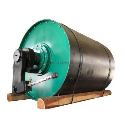 Transporting Belt Conveyor with Magnetic Iron Removal Pulley Magnetic Separator Iron Removal Equipment Magnetic Pulley