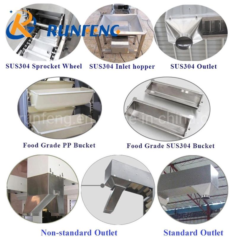 Heavy Duty Material Handling Z Type Bucket Elevator Conveyors Machine for Roasted Coffee Bean