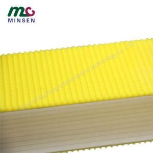 Factory High Quality Yellow Grass Grain Anti-Slip Rough Surface PVC Antiskid Conveyor Belt