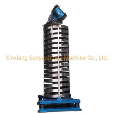 Stainless Steel Vibrating Spiral Conveyor Powder Vertical Conveyor