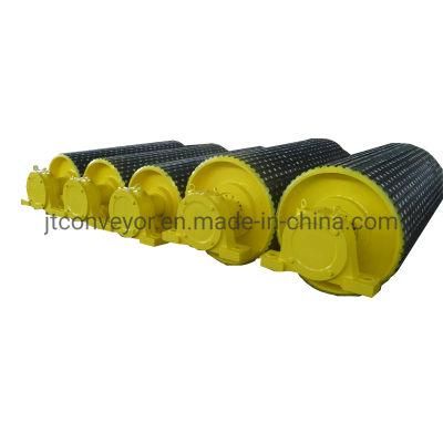 Conveyor Belt Herringbone/Chevron/Diamond/Spiral Vulcanized Lagging Pulley