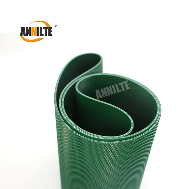 Annilte Factory PVC Diamond Pattern Conveyor Belt Two Green Cloth Three Adhesive Non-Slip