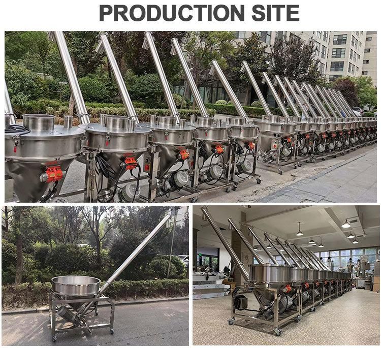 Factory Direct Sales Circular Screw Conveyor Feeder with Vibrating Hopper