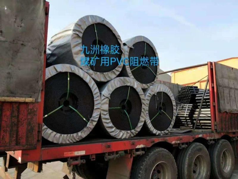 PVC Pvg Solid Woven Fire Resistant Conveyor Belt