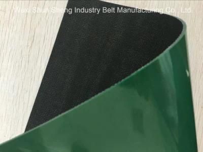 Green Glossy Antistatic PVC/PU/Pvk Conveyor Belt 10^7
