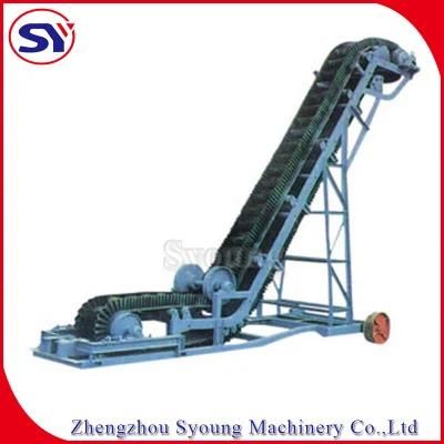 Fertilizer Used Sidewall Cleated Inclined Skirt Rubber Belt Conveyor