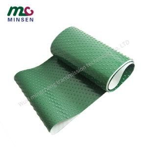 Green PVC/PU/Pvk Light Duty Industrial Conveyor/Transmission Belting/Belt with DOT Pattern for Tobacco Industry