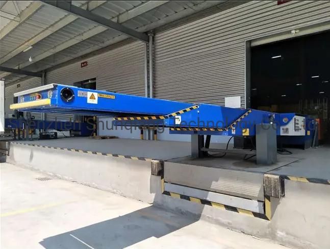 PVC Belt Telescopic Conveyor for Loading Goods