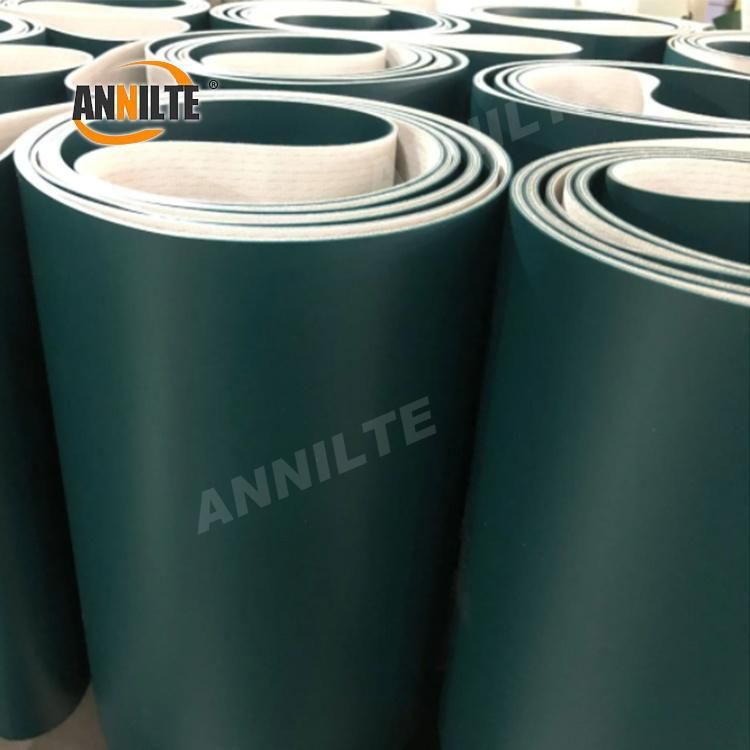 Annilte Factory Manufacturers Direct Industrial Belt Roll Black Green PUPVC Conveyor Belt Mechanical