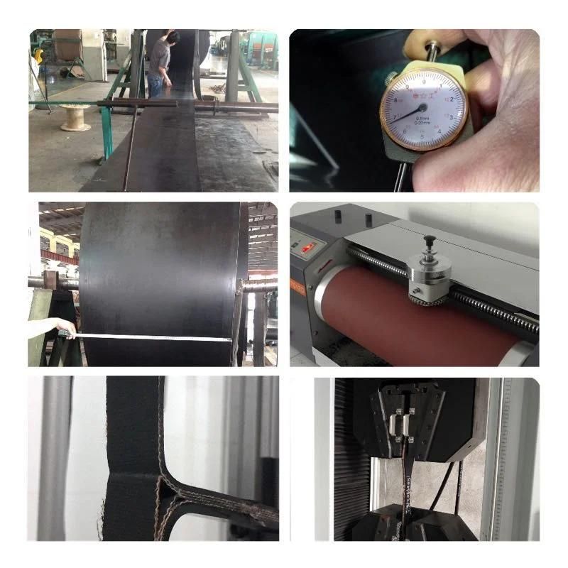 High Quality Rubber Black Pattern Conveyor Belt for Elevator Bucket