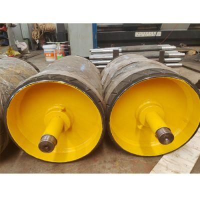 Conveyor Head Drum or Pulley Ceramic Lagging