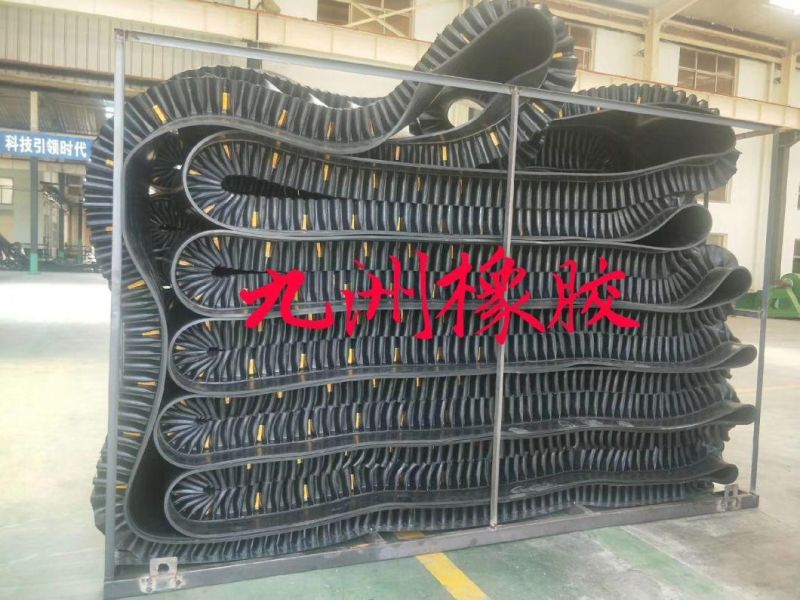 Ep100-400 Corrugated Sidewall Rubber Conveyor Belt