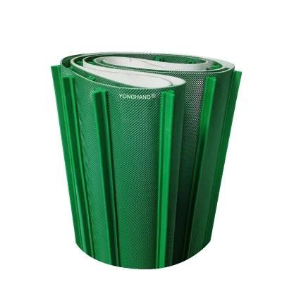 Yonghang Low Price Black White Green PU PVC Cleated Conveyor Belt Manufacturers