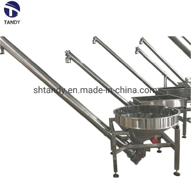 Wheat Powder Screw Feeding Conveyor with Hopper