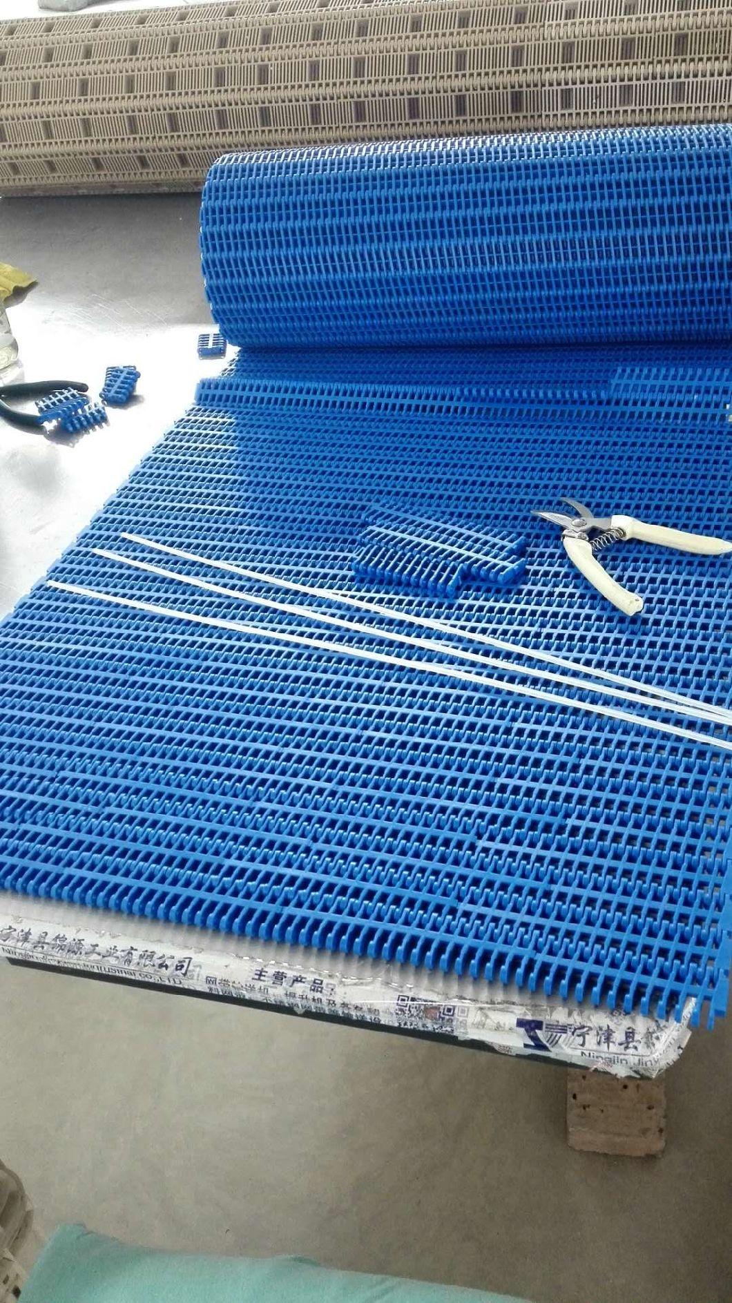 Flush Grid Modular Plastic Mesh Belt in 27.2mm Pitch for Packing Machinery