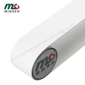 Non-Skid Surface PVC/PU/Pvk Light Duty Industrial Conveyor/Transmission Belting/Belt with Longitudinal White Rib Pattern