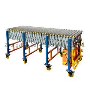Motorised Belt Driven Flexible Conveyor Steel Rollers Conveyor