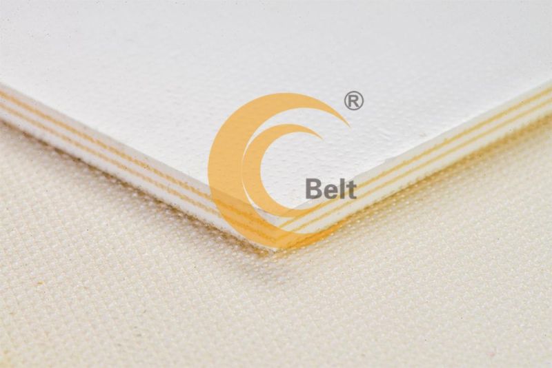 5mm white 3 plies white FDA conveyor belts for food industries industrial belts