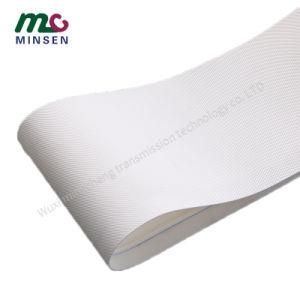 Manufacturers White Single Side Guide Bar Diamond Conveyor Belt