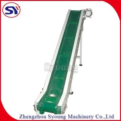 Conveying&Discharging Incline Vertical Baffer Belt Conveyor with Flights