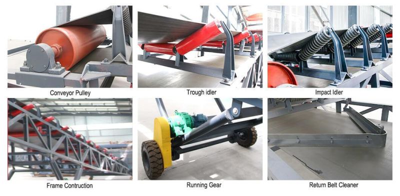 Industrial Mobile Belt Conveyor for Grain/Bulk Material/Sand Transporting