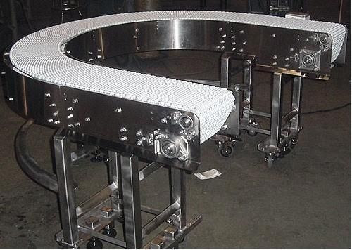 Turning Series Flat Curved Belt Conveyor Machine Convyor System
