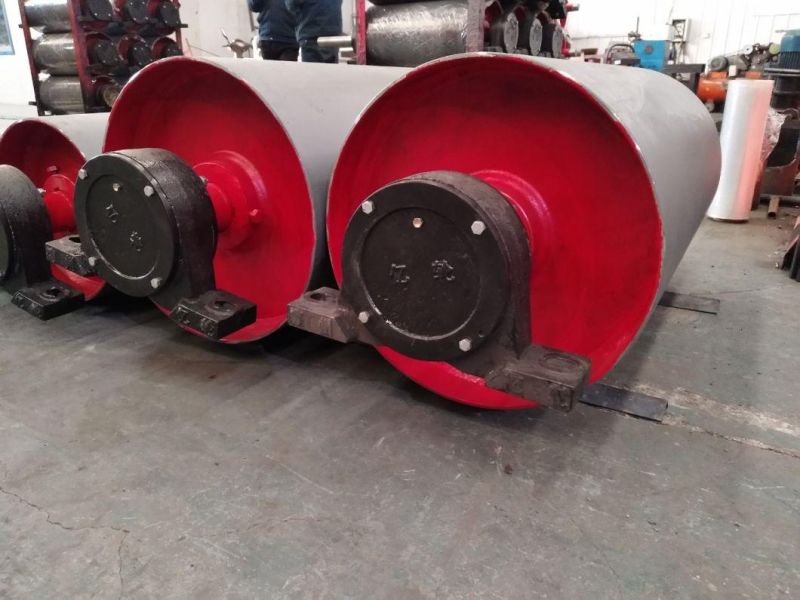 Smooth, Rubber, Steel, Nylon Pulley/Roller/Drum of Belt Conveyor with Transmits Power for Material Handling Equipment, Cement, Mining and Construction Machinery