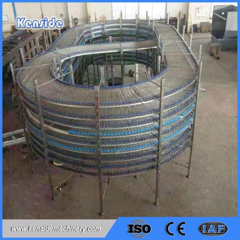 Drum Spiral Conveyor for Food Manufacturing