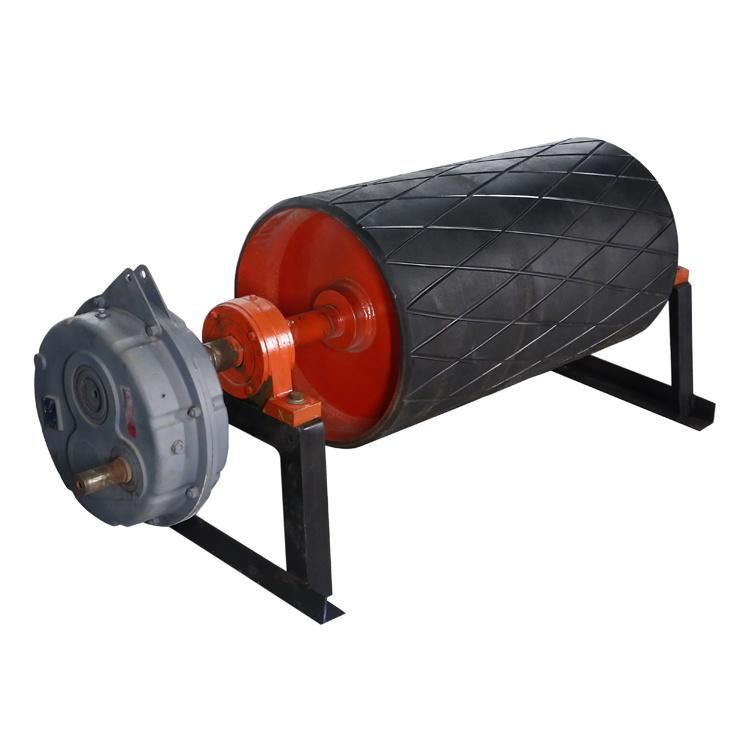 Belt Conveyor Drum Pulley with Rubber for Mining with SGS