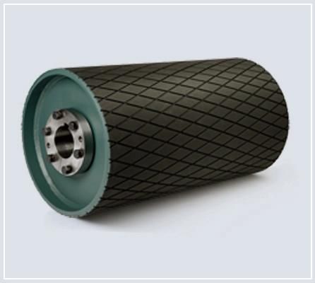High Wear Resistant Conveyor Cn Bonding Layer Rubber Diamond Pulley Lagging Belt Conveyor Herringbone Pulleys