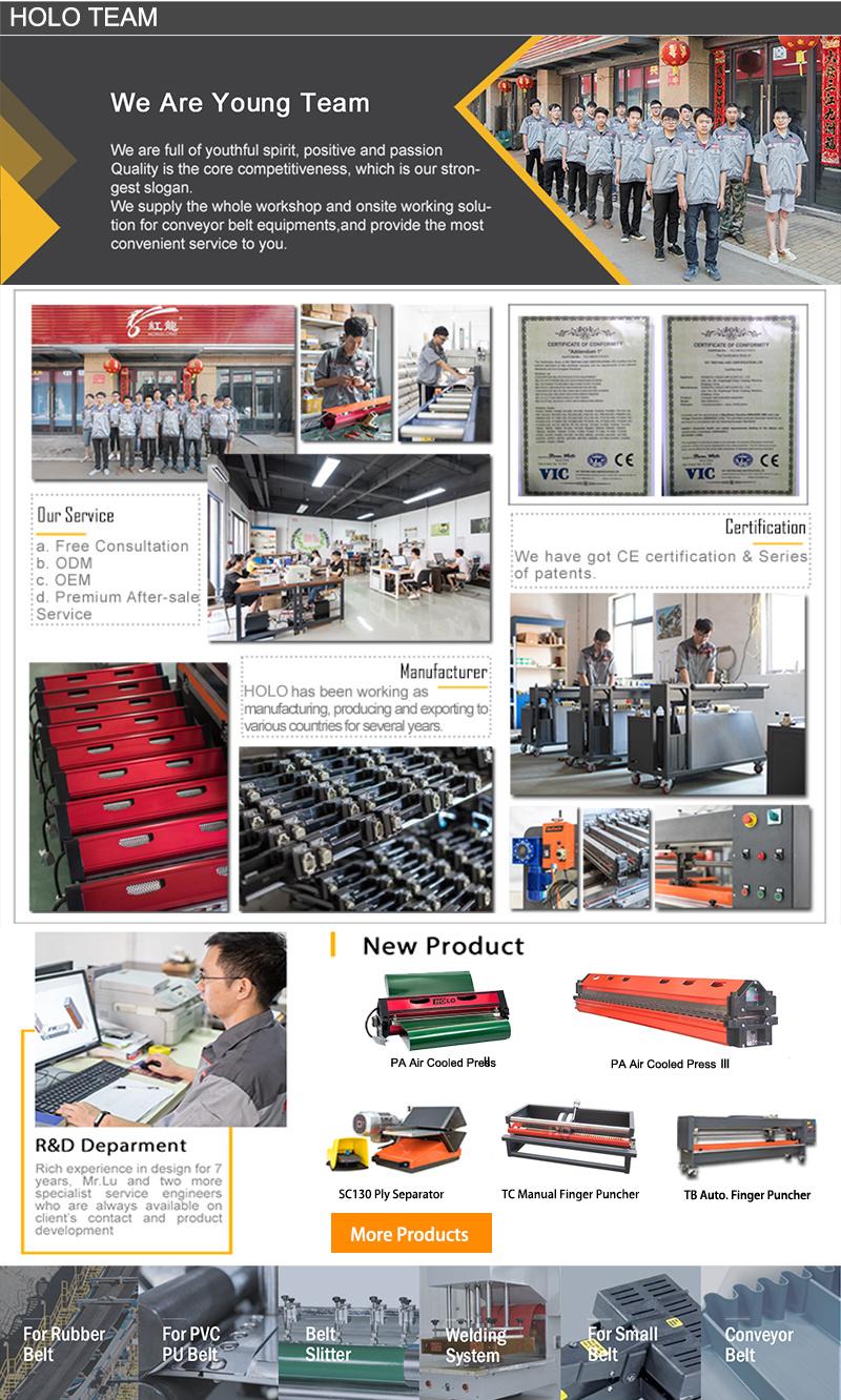 900mm Conveyor Belt Air Cooling Press Hot Splicing Machine