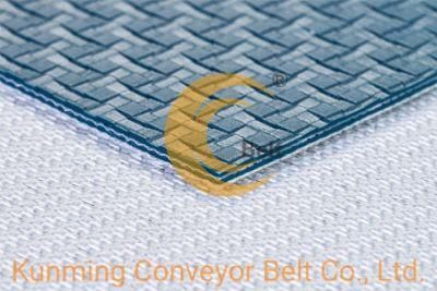 PVC conveyor belt for airport and logistics 2.4mm basket profile low noise fabric