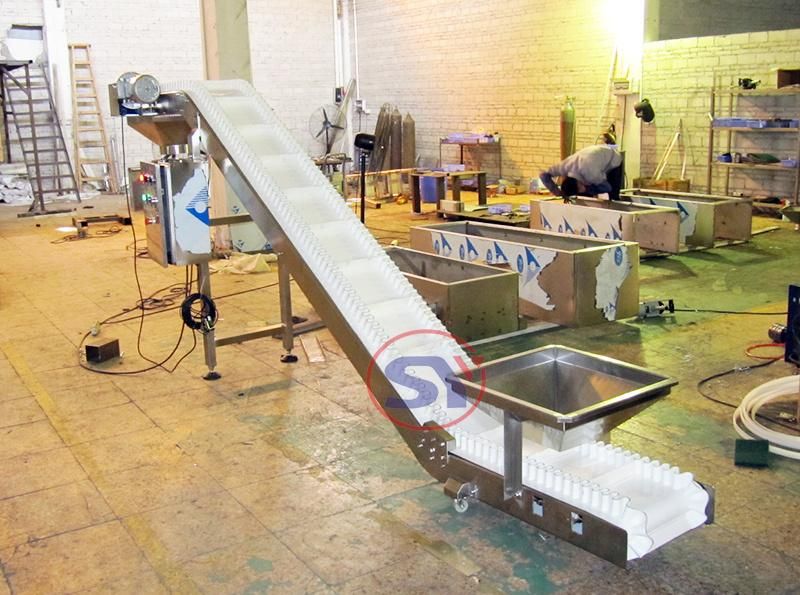 Bulky Material Handling Skirt Rubber Belt Conveyor with Baffers