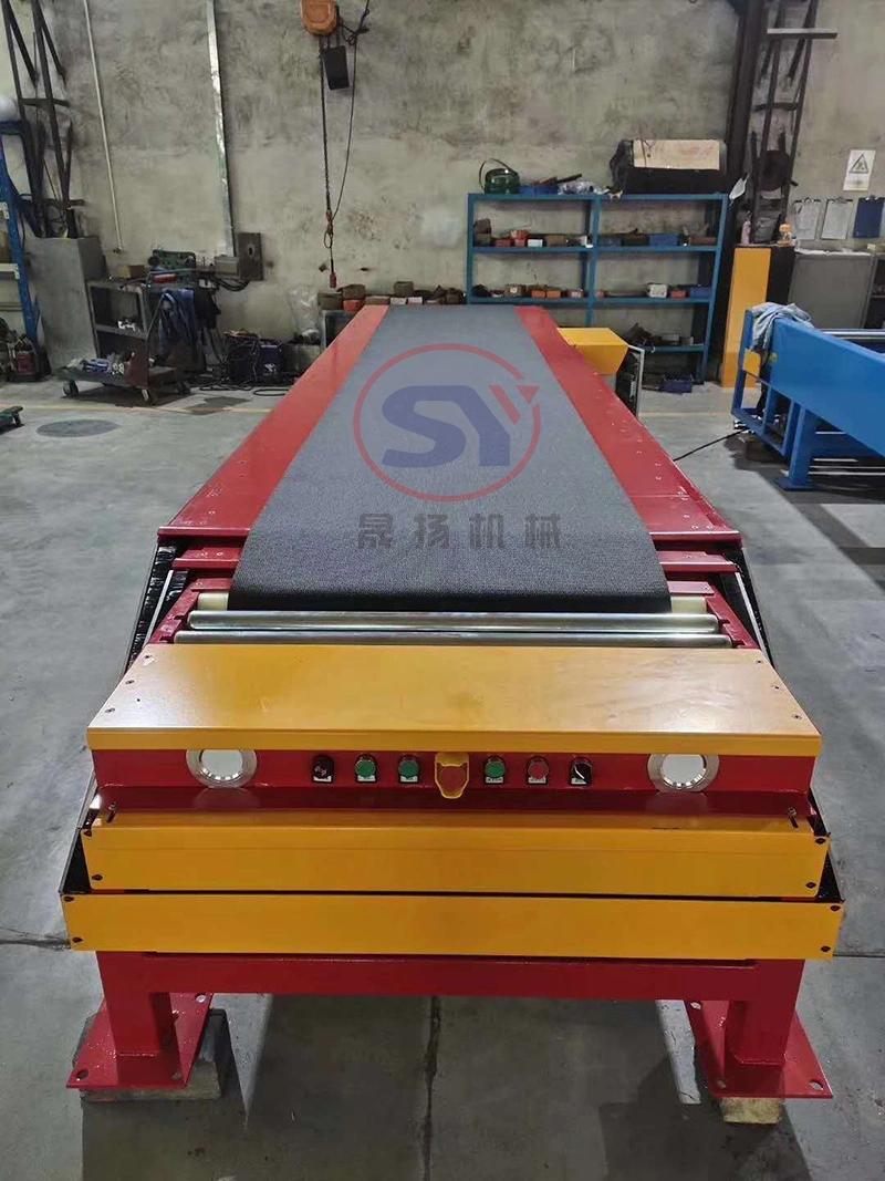 2020 Labor-Saving Flexible Telescopic Rubber Belt Conveyor for Bag Carton Package Loading Unloading