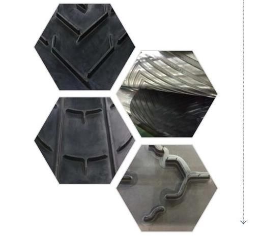 Conveyor Belting Aramid Chevron Rubber Textile Carcass Conveyor Belt