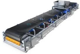 Flat Belt Conveyor with Rubber Belt General Industrial Equipjment