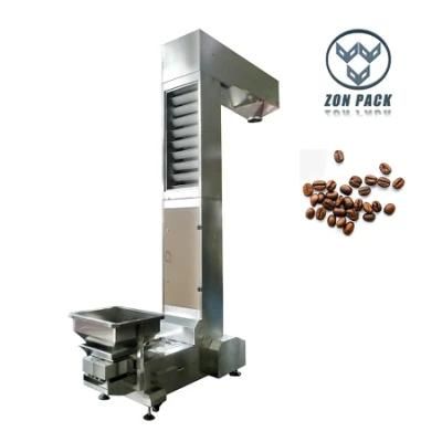 Z Type Bucket Elevator Conveyor Machine Used for Granule Coffee Bean Packing