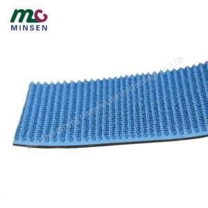 The Manufacturer Produces Blue PVC Conveyor Belt Heat Resistant Straw Grain Conveyor Belt Pattern Conveyor Belt PVC Food Conveyor Belt