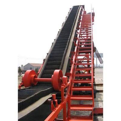 High Incline Flexible Sidewall Conveyor Belts for Handling Loose Seeds