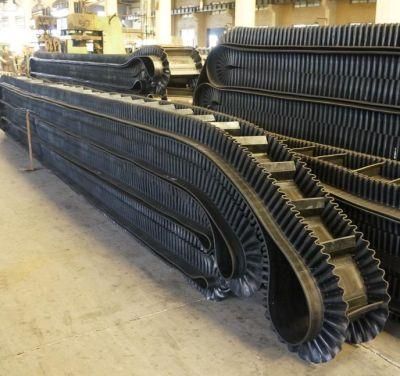 90 Degree Sidewall Elevator Conveyor Belting for Steel Plants