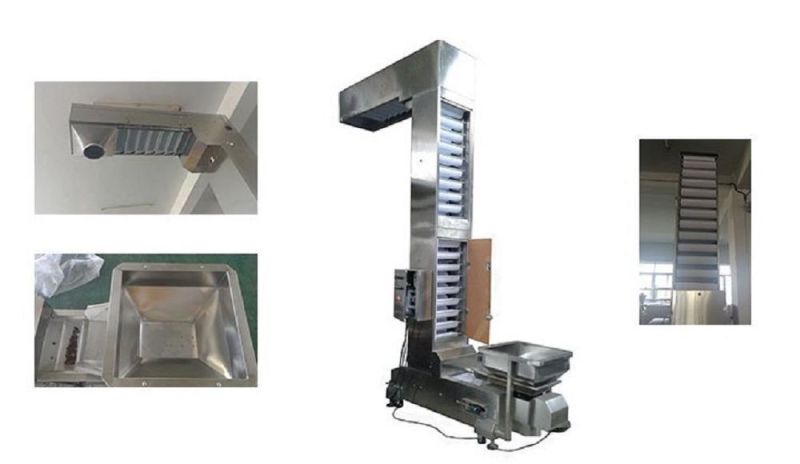 Factory Price Automatic Z Shape Loading Bucket Food Snack Conveyor