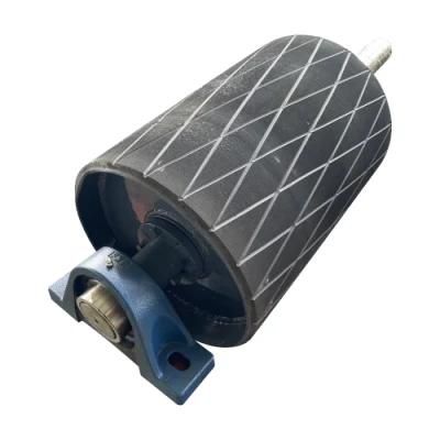 OEM Reliable Quality Hot Sale Customized Diamonds Rubber Lagging Conveyor Pulley Made in China