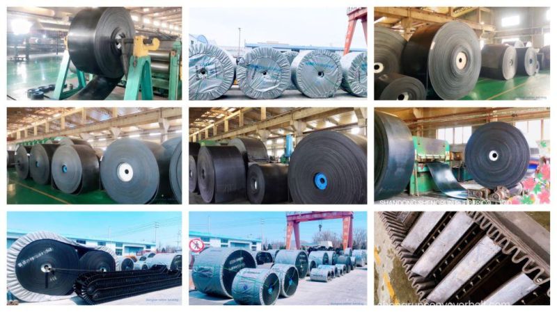 High Quality Customized Rubber Conveyor Belting Factory Ep Fabric Pipe Rubber Conveyor Belt