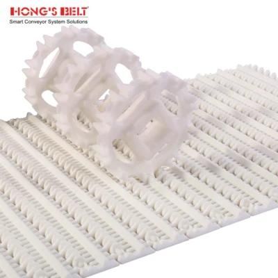 Hongsbelt Flat Top Modular Belt Modular Conveyor Belt for Meat