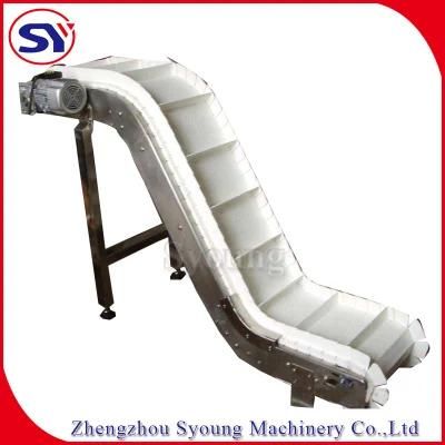 Inclined Sidewall Rubber Belt Conveyor Equipment of Grain Processing Plants