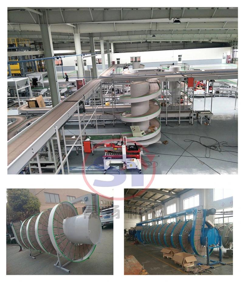 Cooling Belt/Roller Spiral Conveyor for Food Processing Industry