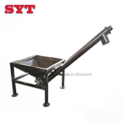 Stainless Steel Conveyor Screw Auger with Hopper for Food Powder