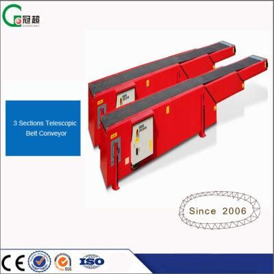 Guanchao 50kg Bags Loading Conveyor Fixed Telescopic Belt Conveyor